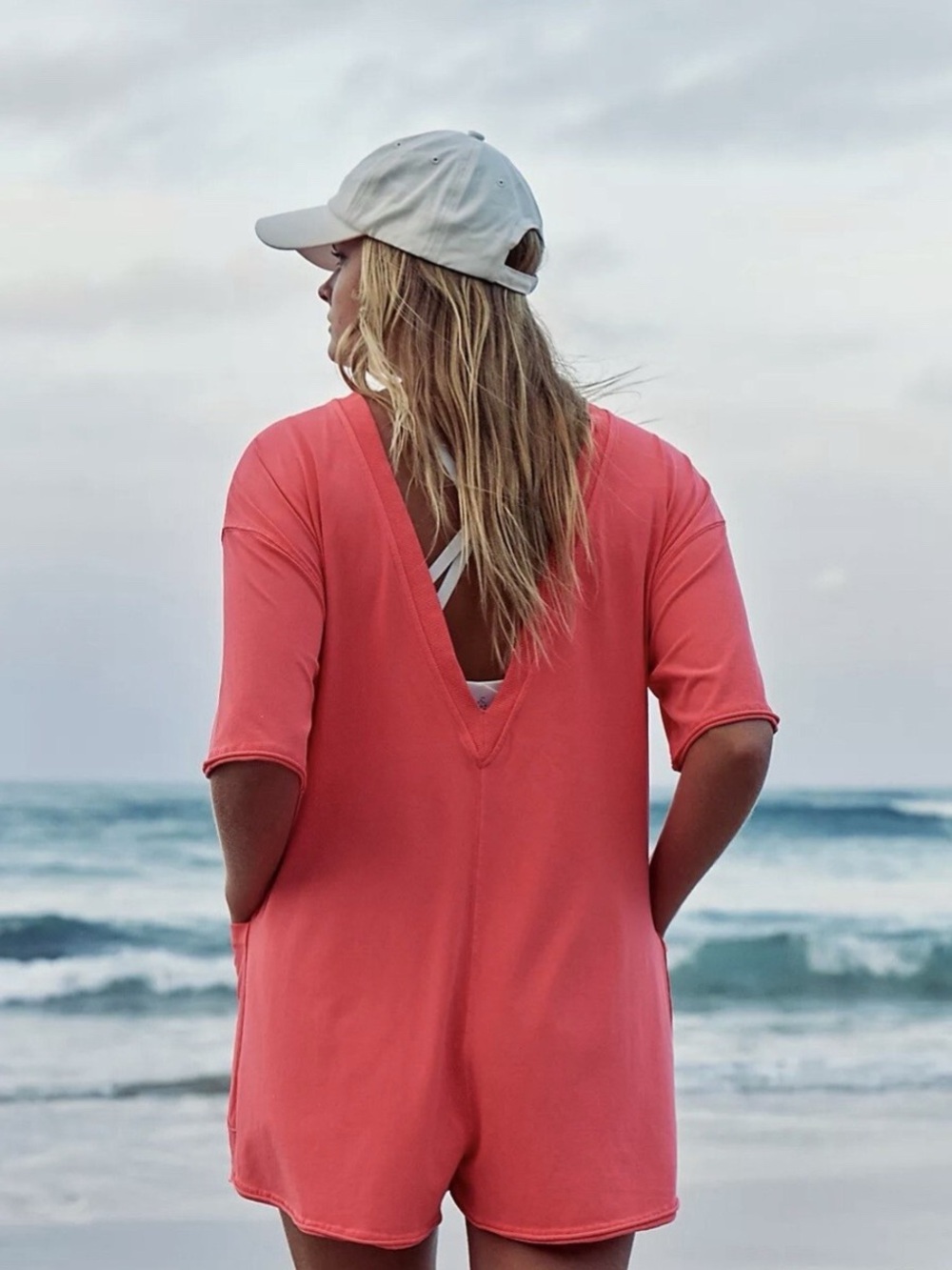 Free People Movement • Hot Shot Tee Romper - Picture 2 of 4